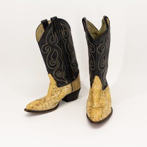 Tony Lama Snake Skin Boots Size 8 D Women's